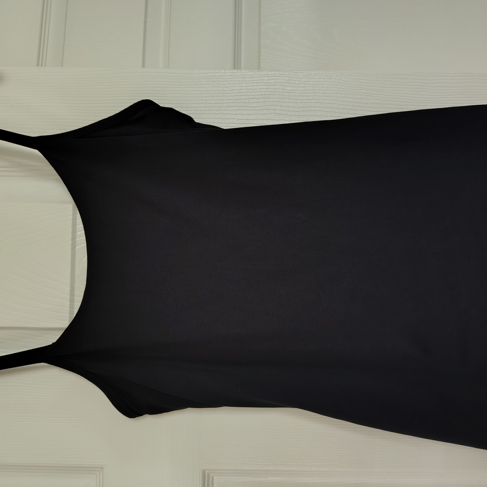 New York & Company Black Cami With Bra Insert